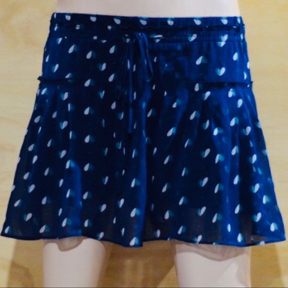 American Eagle Blue Heart Skirt